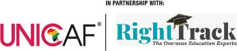 Unicaf and Right Track logo