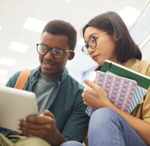 Students reading