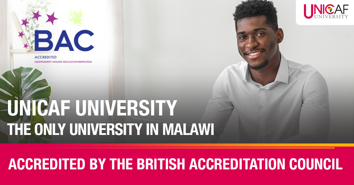 Unicaf University is the Only University in Malawi with BAC Accreditation