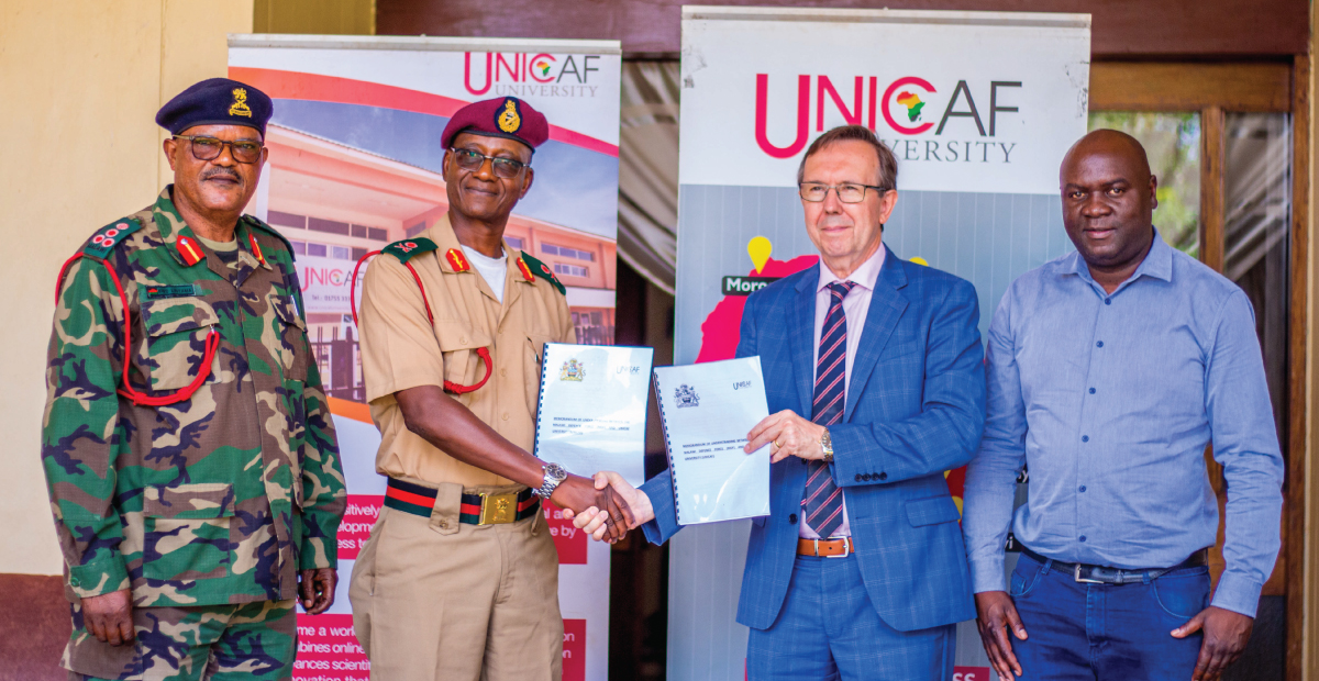 Unicaf University signs MoU with the Malawi Defence Force