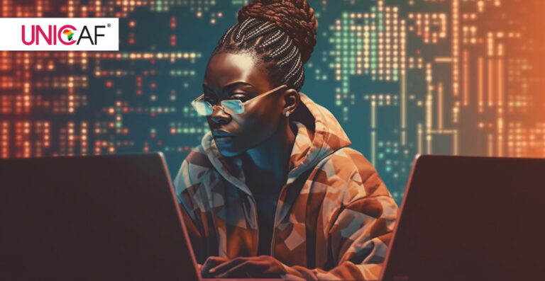 Woman with laptop