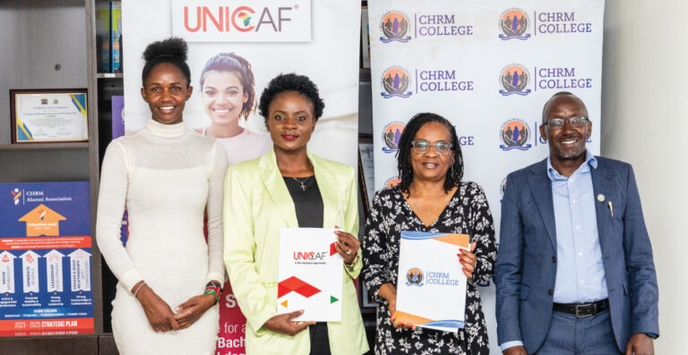 Unicaf Signs MoU with the College of Human Resource Management (CHRM) in Kenya