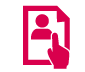 File with pointer and avatar icon