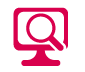 PC with magnifier icon