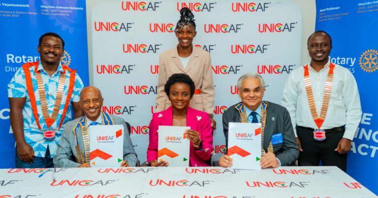 Unicaf and Rotary Districts 9215 & 9216 Sign Landmark Partnership