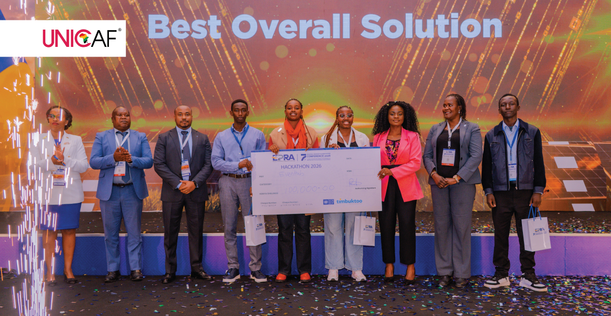 Unicaf Sponsors Hackathon Winners at the EPRA Conference