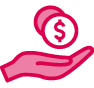 Hand with dollar icon