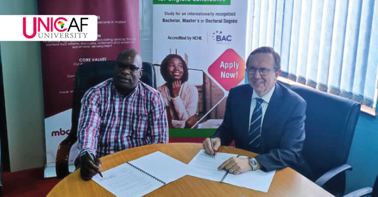 Unicaf University signs MOU with Malawi Broadcasting Corporation
