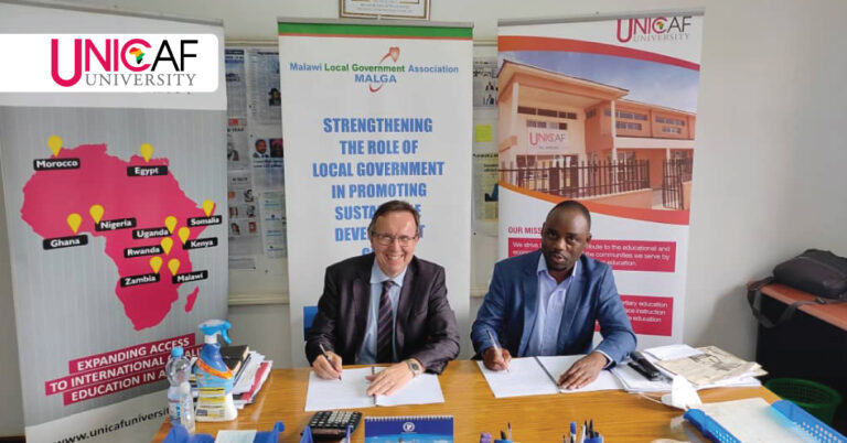 Unicaf University signs MoU with The Malawi Local Government Association