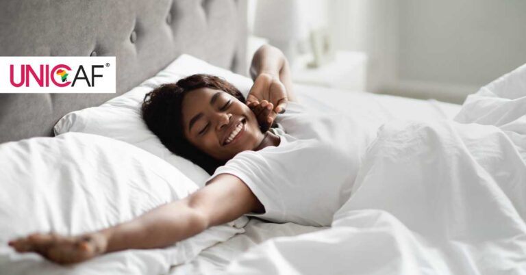 Female Student waking up