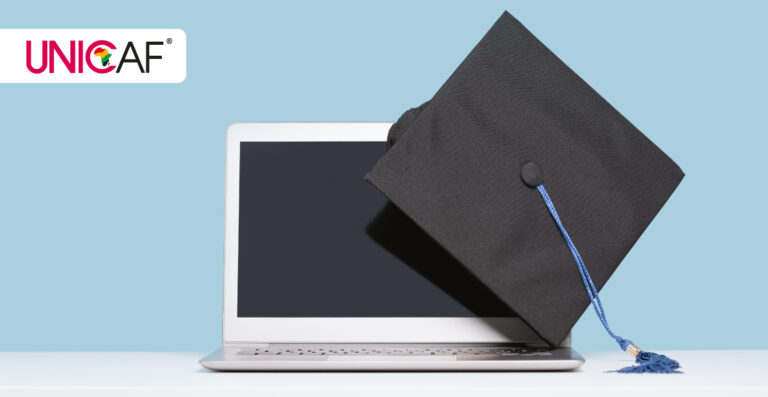 Graduation Cap on Laptop