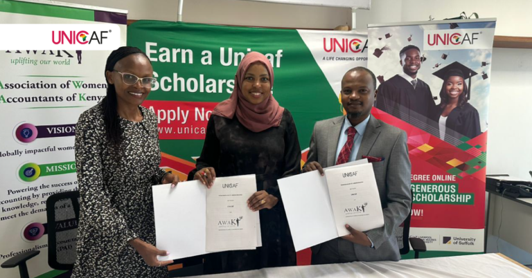 Unicaf Signs MoU with AWAK in Kenya