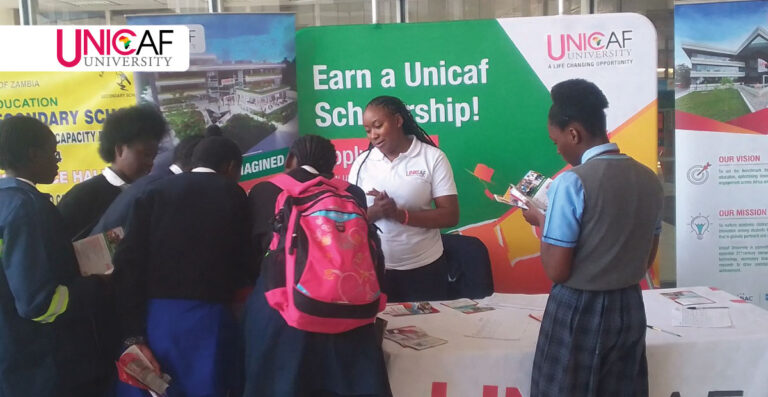 Unicaf University in Zambia Engages High School Students at Career Exhibition