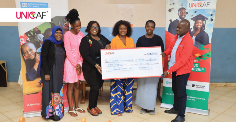 Unicaf Donation to SOS Children’s Villages Buruburu to Support Families During the Festive Season